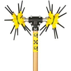 Ελαιοραβδιστικό Μπαταρίας Αγγελής Αστέρας CF 4Χ4 Αχινός 400W με Επεκτάσιμο Κοντάρι 2.5μ και Βάρος 3.05κγ