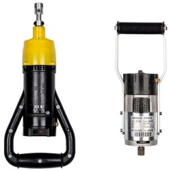 Ελαιοραβδιστικό Μπαταρίας Αγγελής Αστέρας CF 4Χ4 Αχινός 400W με Επεκτάσιμο Κοντάρι 2,80μ και Βάρος 3.05κγ