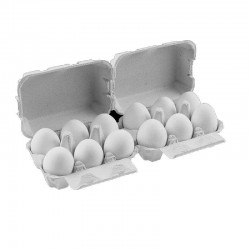 Χάρτινες Θήκες 12 αυγών (2Χ6) ΚΙΤΡΙΝΟ κάθε δέμα έχει μέσα 58τεμ. Dentas