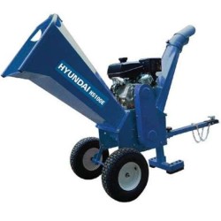 HYUNDAI HS 100 Shredder with Professional Cutting Cylinder: 10cm Horsepower 15hp With Starter and Towbar