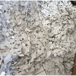 Δίχτυ Σκίασης Παραλλαγής  Λευκό Πυκνό 4Χ4 με Αρτάνη με Συρματόσχοινο