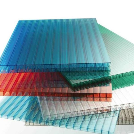 Πολυκαρβονικό Κυψελωτό Φύλλο 2,10μ Χ 6μ Διαφανές (Αχρωμο) 8mm Polybat