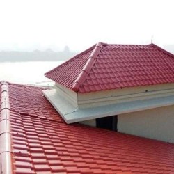 Πλαστικό Κεραμίδι σε Φύλλο 1,04μ (0,96 ωφέλιμο) Χ 2,63μ Κόκκινο Αποστολή από την Αποθήκη Θεσσαλονίκης