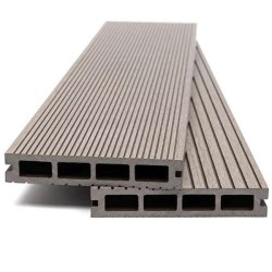 DECK-WPC Δαπέδου Light GREY 180 Πάχος 2,50cm x Πλάτος 14,50cm x Μήκος 3,60m Τιμή ανά Τεμάχιο