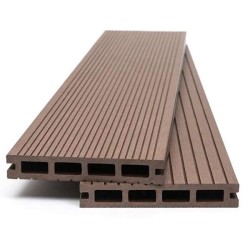 DECK-WPC Δαπέδου BROWN 4040 Πάχος 2,30cm x Πλάτος 14,00cm x Μήκος 3,60m Τιμή ανά Τεμάχιο