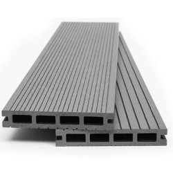 DECK-WPC Δαπέδου GREY 4055 Πάχος 2,30cm x Πλάτος 14,00cm x Μήκος 3,60m Τιμή ανά Τεμάχιο