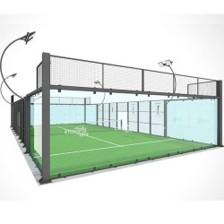 Γήπεδο Padel Tennis Panoramic 1 Διαστάσεων 10μΧ20μ 