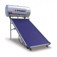 Ηλιακός Θερμοσίφωνας Pyramis 160lt με Επιλεκτικό Συλλέκτη 2m² Glass Διπλής Ενέργειας