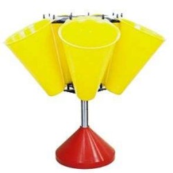 Χωνί σφαγής Κότας 5 τεμαχίων με  Βάση και Τραπέζι συλλογής 