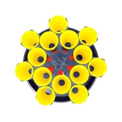 Χωνί σφαγής Ορτυκιών 14 τεμαχίων με  Βάση και Τραπέζι συλλογής 