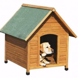 Σπίτι Σκύλου Ξύλινο με Σκεπή Large
