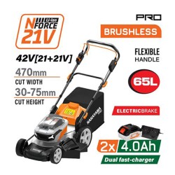 NAKAYAMA Pro EC1730X44 Μηχανή Γκαζόν Αυτοκινούμενη Μπαταρίας Brushless 42V,2x4Ah,Κοπή 47cm