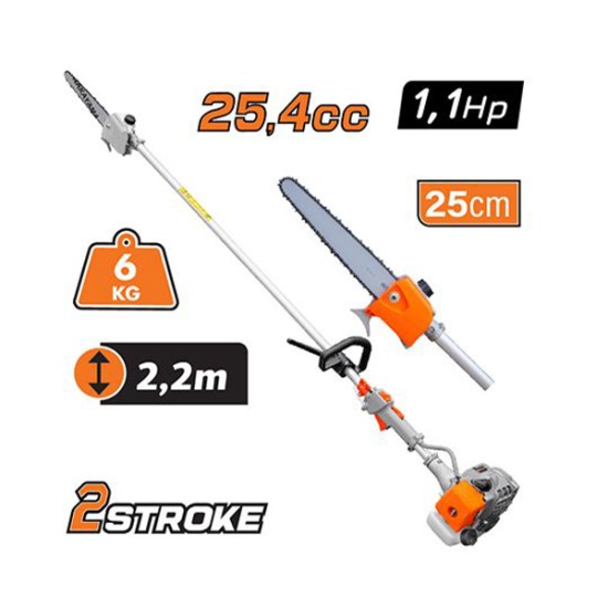 NAKAYAMA PS2600 Κονταροπρίονο Βενζίνης  1,1Hp, 25,4cc ελαφρύ, Εύκολο στην Χρήση