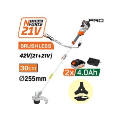 NAKAYAMA Pro EC4611X44 Θαμνοκοπτικό Brushless Μπαταρίας 42V (21+21),Li-Ion,2x4Ah,30cm Μεσινέζα
