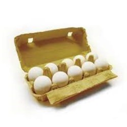 Χάρτινες Θήκες 10 αυγών με καπάκι ΚΙΤΡΙΝΟ κάθε δέμα έχει μέσα 120τεμ. Dentas