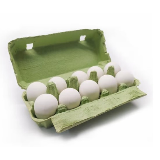 Χάρτινες Θήκες 10 αυγών με καπάκι ΠΡΑΣΙΝΕΣ κάθε δέμα έχει μέσα 60τεμ. Dentas