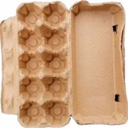 Χάρτινες Θήκες 10 αυγών με καπάκι ΚΑΦΕ κάθε δέμα έχει μέσα 60τεμ. Dentas