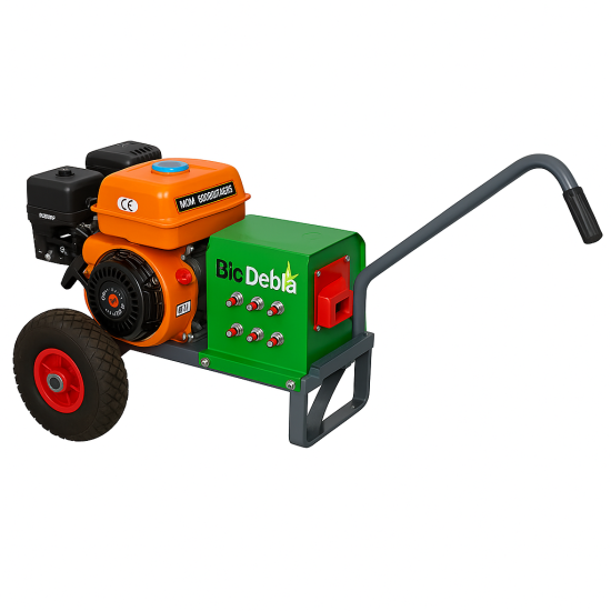 Γεννήτρια Ελαιοραβδιστικού Τροχήλατη BioDebla 12-30V LION 6.5HP 70 Α με 4 Μπρίζες 5 Ελαιοραβδιστικά