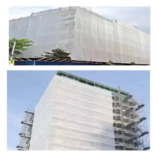 Δίχτυ Προστασίας Σκαλωσιάς BioSkaL Λευκό 80 γραμ Πετονιάς monofilament σε 3Χ100