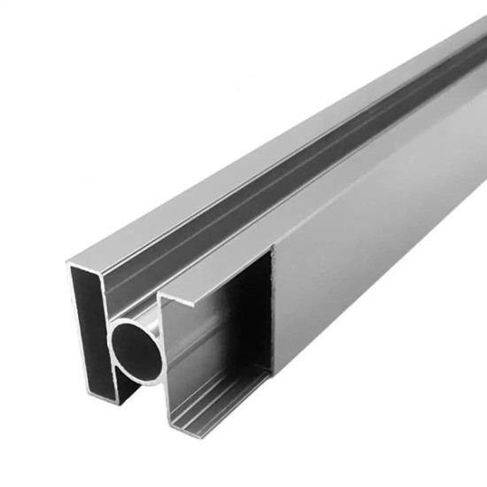 Σετ Κολώνα Ανόδου Αλουμινίου Ενισχυμένη με Καπάκι 60X60/20mm Μήκος 1 μέτρο Στιβαρή Εύκολης Τοποθέτησης πλήρης με Ροζέτα, Κορμό, Τάπα και Πύρο