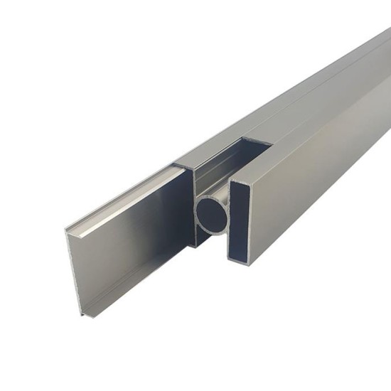 ΚΟΛΩΝΑ ΑΝΟΔΟΥ ΑΛΟΥΜΙΝΙΟΥ ΕΝΙΣΧΥΜΕΝΗ ΜΕ ΚΑΠΑΚΙ 50X50/21.50mm Μήκος 3 μέτρα Για τη Στήριξη της Συνθετικής Περίφραξης WPC 20x120x3600mm (3D νερά ξύλου)