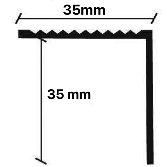 ΠΡΟΦΙΛ LAMINATE ΓΩΝΙΑ  ΧΡΥΣΟ 35Χ35Χ2750mm