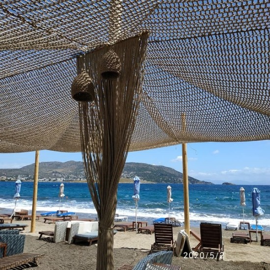 Δίχτυα Σκίασης Σκίαστρα με Πλεκτά Σχοινία MACRAME 