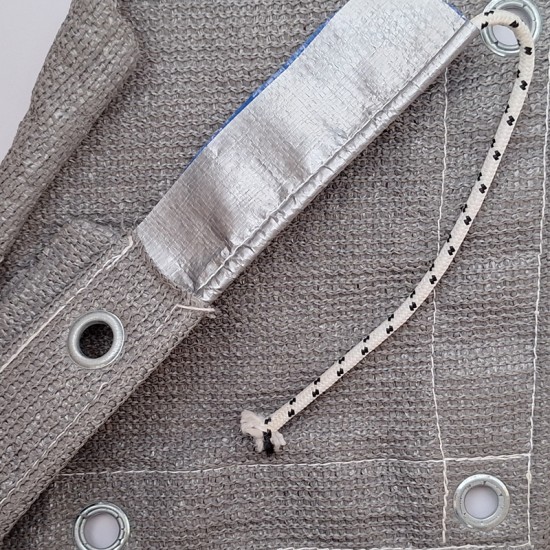 Δίχτυ Σκίασης Γκρι Στη ΔΙΚΙΑ ΣΑΣ ΔΙΑΣΤΑΣΗ Αντιανεμικό 90% Σκίαση 135 Γρ Με Μπουντούζια, Σχοινί, Εσωτερική Ενίσχυση  