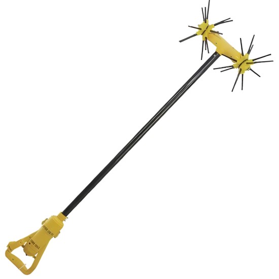 Ελαιοραβδιστικό Αχινός 4πλης Κίνησης με Κοντάρι Ανθρακονήματος 4D BioDebla 12V με 28 Ραβδάκια Fiberglass Μήκος 2,30μ