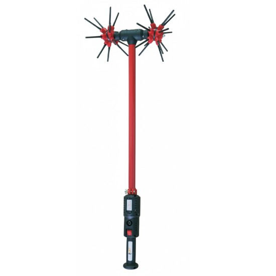 Πακέτο Ελαιοραβδιστικό Παλμικό Αχινός BioDebla Fiberglass 4D με Μπαταρία Πλάτης 45Ah με Κοντάρι Αλουμινίου 2,3μ Βάρος 2,7 κιλά με Ραβδάκια Fiberglass με Μοτέρ Brushless 1000 Watt