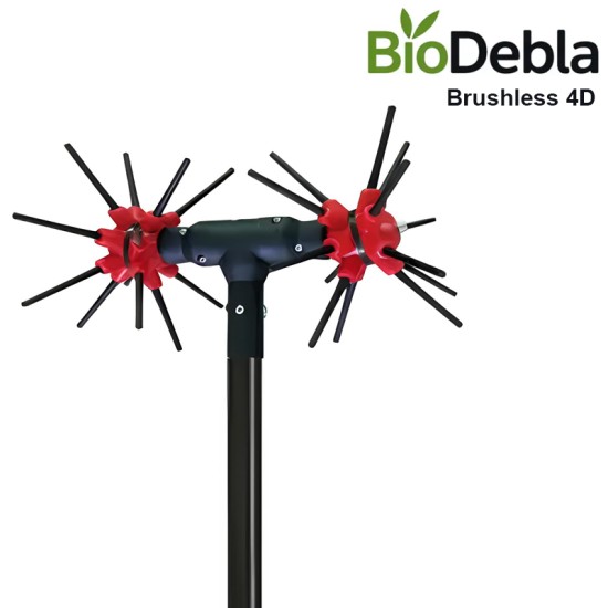 Πακέτο Ελαιοραβδιστικό Παλμικό Αχινός BioDebla Carbon 4D με Μπαταρία Πλάτης 45Ah με Κοντάρι από Ανθρακονήματα 2,3μ Βάρος 2,5 κιλά με Ραβδάκια Fiberglass με Μοτέρ Brushless 1000 Watt