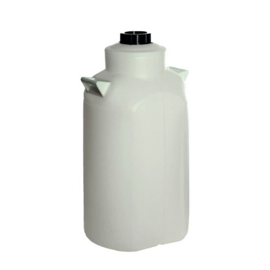 Βαρέλι Πλαστικό Λαδούσα Πλακέ 50 Λίτρων Λευκό για Λάδι και Τρόφιμα