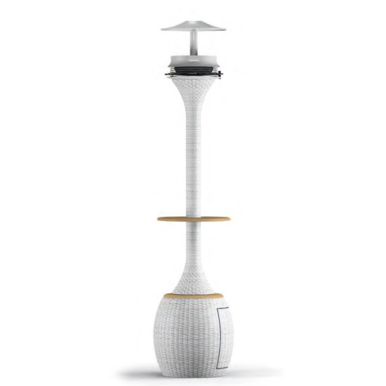Μανιτάρι Σύστημα Υδρονέφωσης Aurora 60 Bar Λευκό Rattan με LED Φωτισμό για Σύνδεση με Παροχή Νερού Μανιτάρι Σύστημα Υδρονέφωσης Aurora 60 Bar Λευκό Rattan με LED Φωτισμό για Σύνδεση με Παροχή Νερού
