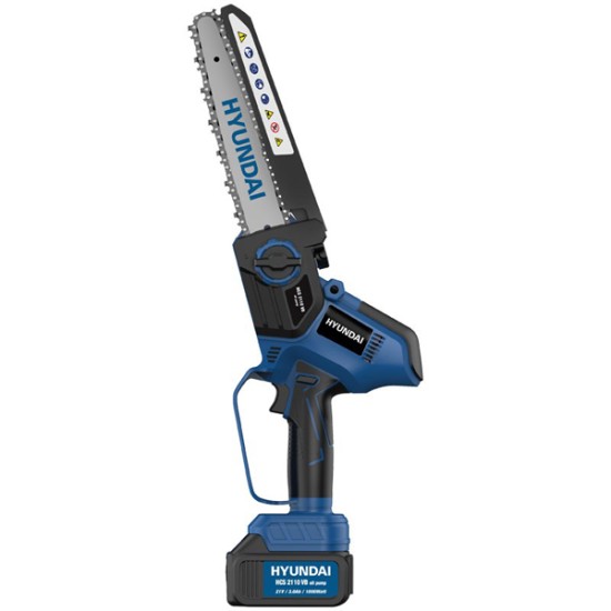 Αλυσοπρίονο Κλαδευτικό Μπαταρίας HYUNDAI HCS 2110VB Επαγγελματικό με Λάμα Curving 20εκ, 2 Μπαταρίες, ΑΝΤΛΙΑ Λαδιού για Πραγματικά Αυτόματη Λίπανση 