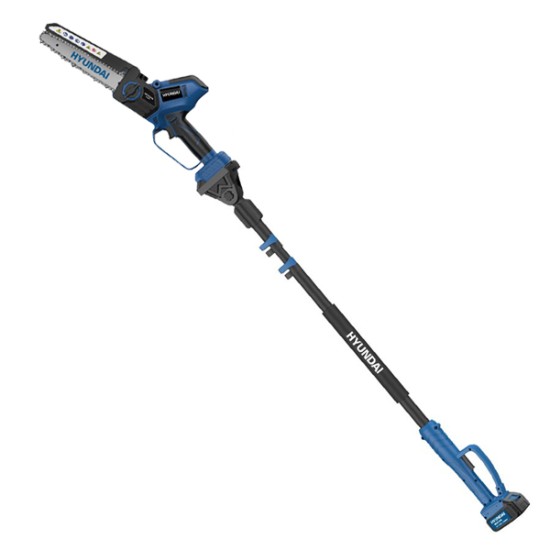 Αλυσοπρίονο Κλαδευτικό Μπαταρίας HYUNDAI HCS 2110VB Επαγγελματικό με Λάμα Curving 20εκ, 2 Μπαταρίες, ΑΝΤΛΙΑ Λαδιού για Πραγματικά Αυτόματη Λίπανση ΜΕ ΤΗΛΕΣΚΟΠΙΚΗ ΠΡΟΕΚΤΑΣΗ έως 2,5μ