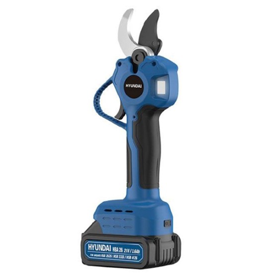 Ψαλίδι Κλαδέματος Μπαταρίας Hyundai 21V με Μέγιστη Διάμετρο Κοπής 33mm HSB3326