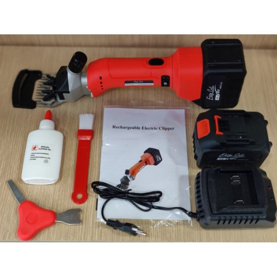 Κουρευτική Μηχανή Προβάτων 300W ΜΠΑΤΑΡΙΑΣ EASY CUT 2025 Ιαπωνίας με 2 Μπαταρίες 6 Ah 