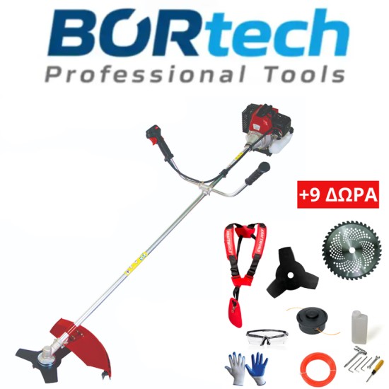 BORTECH Τετράχρονο Χορτοκοπτικό Θαμνοκοπτικό Βενζίνης 78cc με 9 ΔΩΡΑ BORTECH Τετράχρονο Χορτοκοπτικό Θαμνοκοπτικό Βενζίνης 78cc με 9 ΔΩΡΑ