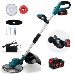 Θαμνοκοπτικό Μπαταρίας 1.200W Brushless Τηλεσκοπικό 0,8-1,2μ BORSTAIN με 2 ΜΠΑΤΑΡΙΕΣ 8 Ah, Μεσινέζα και Δίσκο