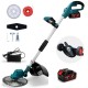 Θαμνοκοπτικό Μπαταρίας 1.200W Brushless Τηλεσκοπικό 0,8-1,2μ BORSTAIN με 2 ΜΠΑΤΑΡΙΕΣ 8 Ah, Μεσινέζα και Δίσκο