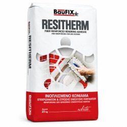 BauFIX RESITHERM Ινοπλισμένη Κόλλα Εξωτερικής Θερμομόνωσης Λευκή 25κγ (Ελάχιστη Παραγγελία 60τεμ - 1 παλέτα)