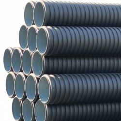 Σωλήνας Αποστράγγισης Φ315 SN4 Διπλού Τοιχώματος 6 μέτρων - 220 Μοιρών