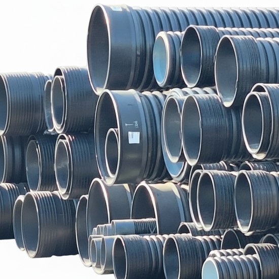 Σωλήνας Αποστράγγισης Φ1000 SN4 Διπλού Τοιχώματος 6 μέτρων - 360 Μοιρών 