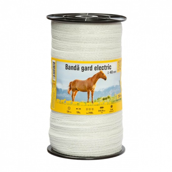 Ταινία Ηλεκτρικής Περίφραξης 200m Πλάτος 4cm Αντοχής 120 Κιλών Μέγιστο Μήκος Περίφραξης 2400μ