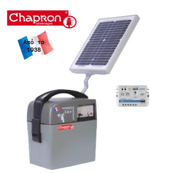 Πλήρες Βαλιτσάκι Ηλεκτρικής Περίφραξης Chapron1,9J 8200V + Φ/Β, ΧΩΡΙΣ Μπαταρία (για εύκολη ΜΕΤΑΦΟΡΑ με BoxNow, Courier) Κάλυψη έως 15χλμ, για Αγελάδες, Κατσίκες, Πρόβατα, και Άλογα Πλήρες Βαλιτσάκι Ηλεκτρικής Περίφραξης Chapron1,9J 8200V + Φ/Β, ΧΩΡΙΣ Μπαταρία (για εύκολη ΜΕΤΑΦΟΡΑ με BoxNow, Courier) Κάλυψη έως 15χλμ, για Αγελάδες, Κατσίκες, Πρόβατα, και Άλογα