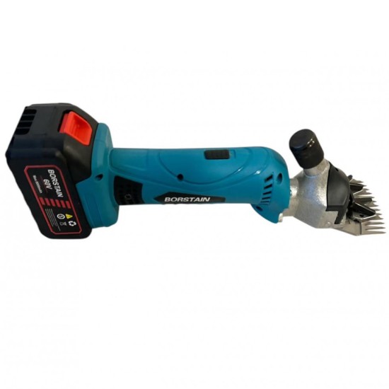 Κουρευτική Μηχανή Προβάτων Μπαταρίας BORSTAIN Easy Cut 60V με 6 Ρυθμιζόμενες Ταχύτητες και 2 Μπαταρίες 8.0Ah