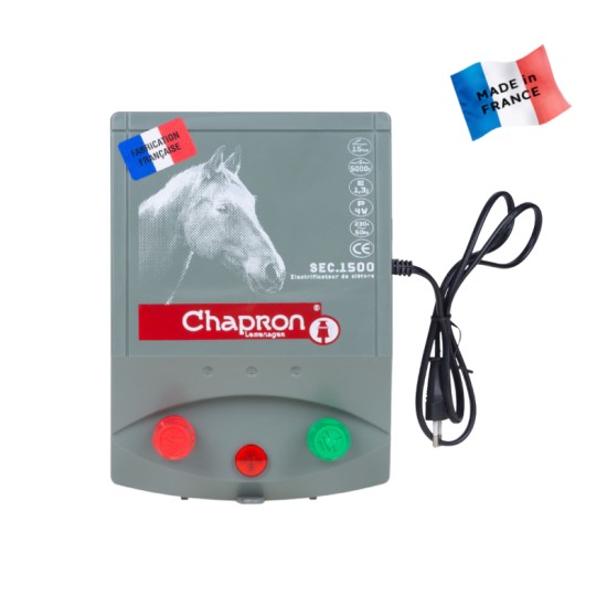 Μηχανισμός Ηλεκτρικής Περίφραξης CHAPRON SEC1500E 1,6J 7000V Κατάλληλος για Αλογα, Σκύλους, Κατοικίδια έως 15χλμ Μηχανισμός Ηλεκτρικής Περίφραξης CHAPRON SEC1500E 1,6J 7000V Κατάλληλος για Αλογα, Σκύλους, Κατοικίδια έως 15χλμ