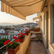 Τέντα Κομπλέ με Βραχίονες Αλουμινίου (Μπράτσα) 2μ Χ 4,5μ με Ηλεκτρικό Μηχανισμό