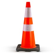 Επαγγελματικός Κώνος Οδικής Σήμανσης PVC 71cm με Βαριά Βάση (3.6kg)