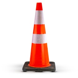 Επαγγελματικός Κώνος Οδικής Σήμανσης PVC 71cm με Βαριά Βάση (3.6kg)